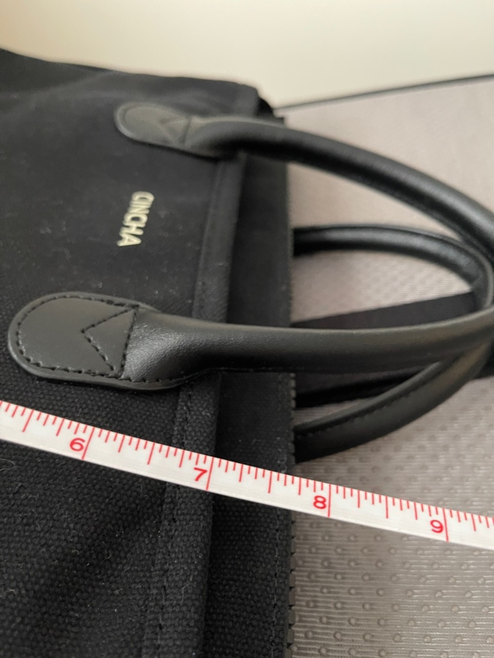 Cincha Black Canvas Crossbody Tote with Removable Strap - Picture 7 of 10